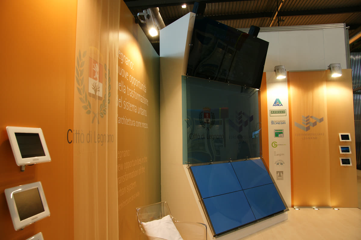 Allestimento stand fieristico per il Comune di Legnano